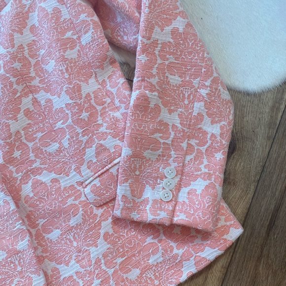 Jack Wills Coral Jacquard Print Fairlawn Blazer - Picture 3 of 12